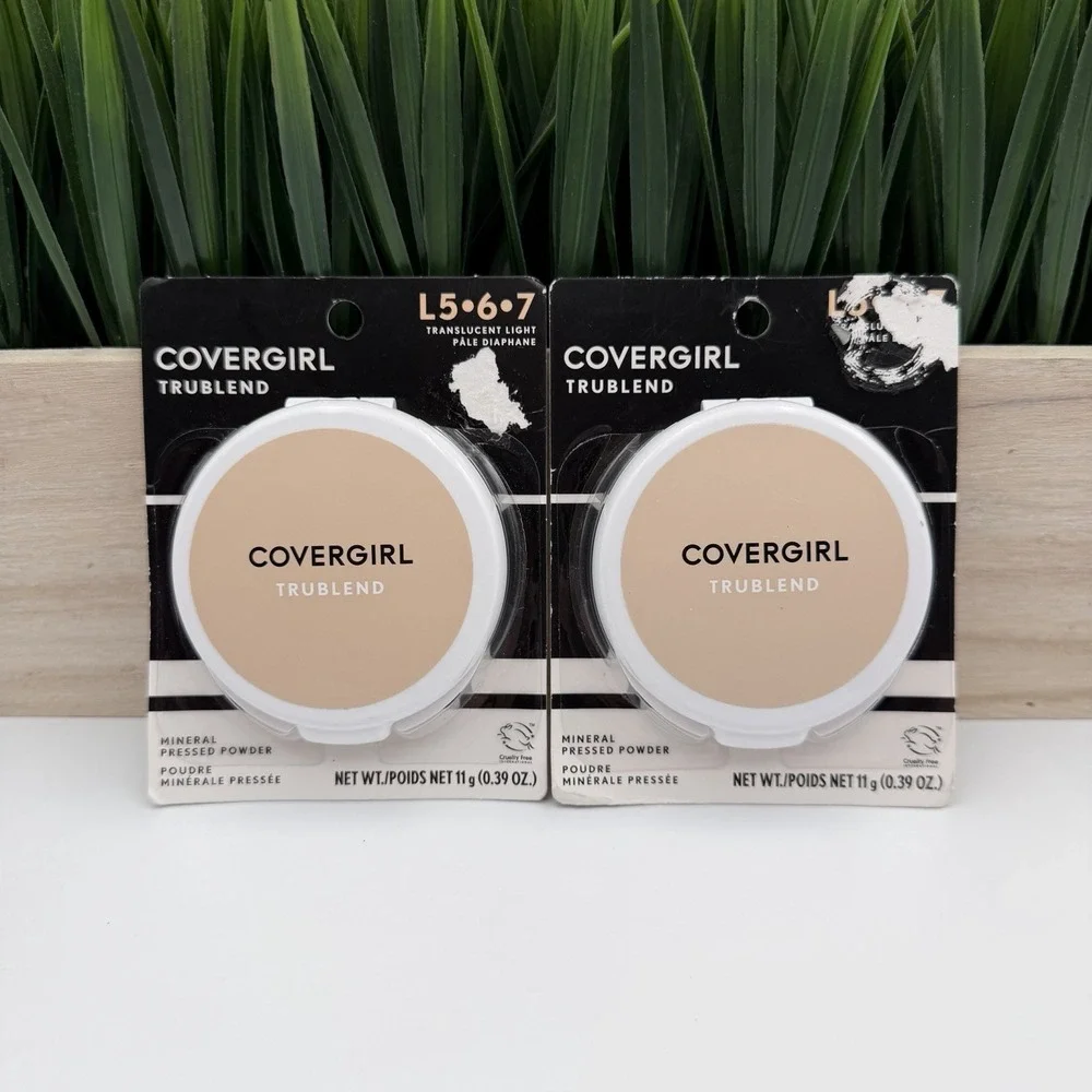 (2) CoverGirl TruBlend Mineral Pressed Powder Translucent Light L5-6-7